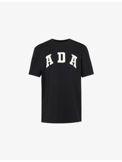 ADANOLA Logo-embroidered cotton-jersey T-shirt