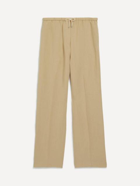 Press-Creased Drawstring Trousers