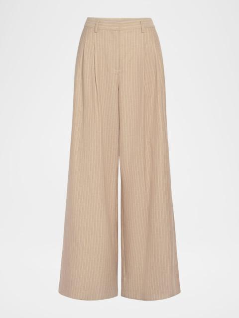 TWP Avery Linen-Blend Wide-Leg Pants