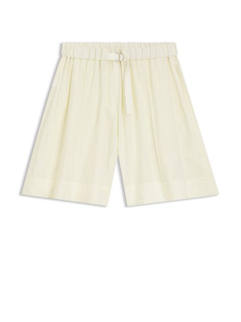BOSS WIDE-LEG BERMUDA SHORTS WITH ELASTICIZED WAISTBAND