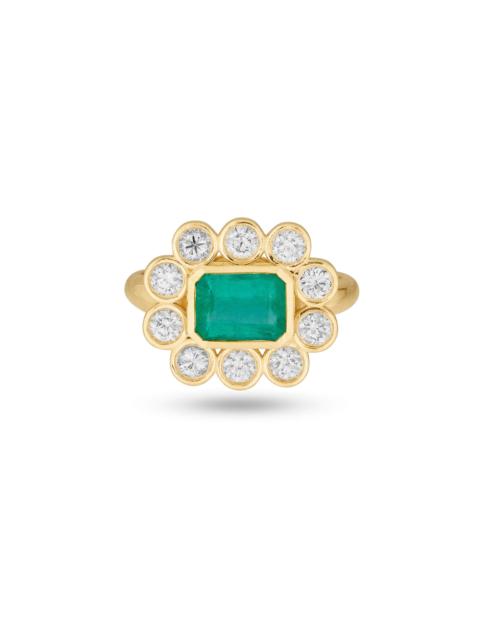 STONE AND STRAND Full Volume Emerald Luxe Vintage Ring