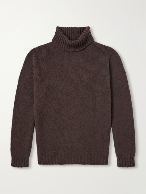 DE BONNE FACTURE Wool-Bouclé Rollneck Sweater