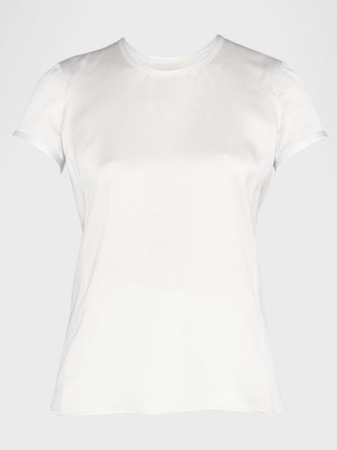 GIORGIO ARMANI Crewneck Short-Sleeve Silk T-Shirt