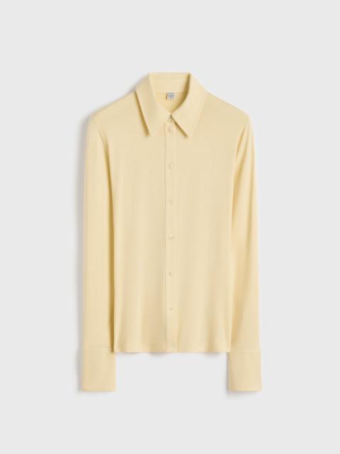 TOTEME Fitted jersey shirt buttercup