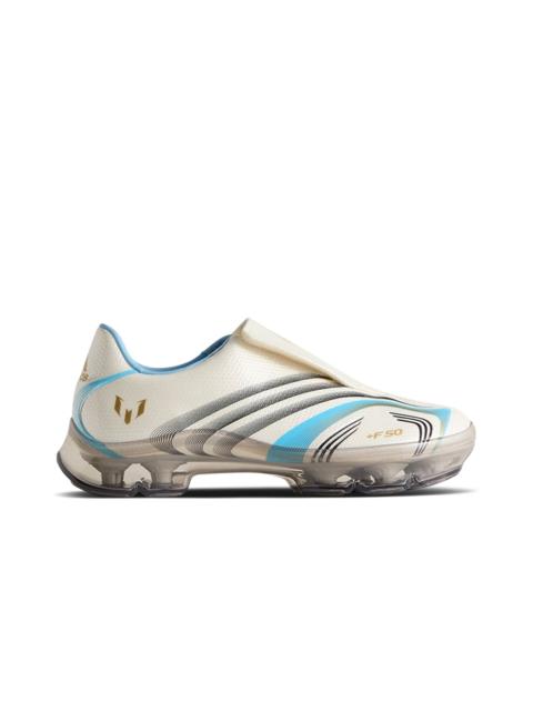 adidas Kith x Messi x adidas F50 Inframe 'Off White Clear Blue Gold' With Trading Card