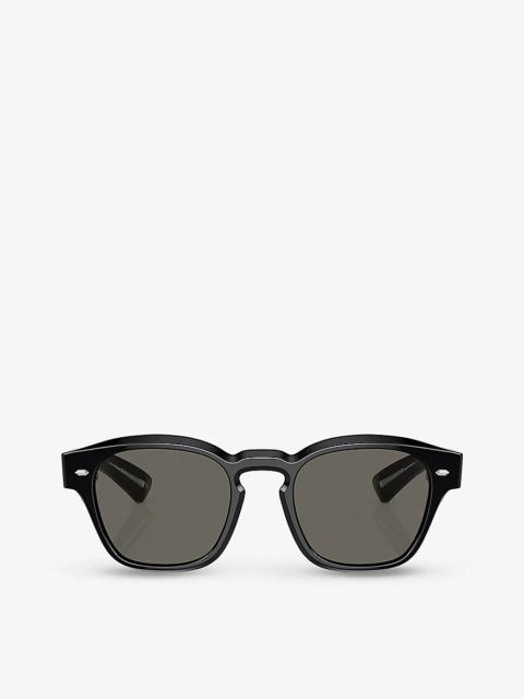 Oliver Peoples OV5521SU Maysen pillow-frame acetate sunglasses