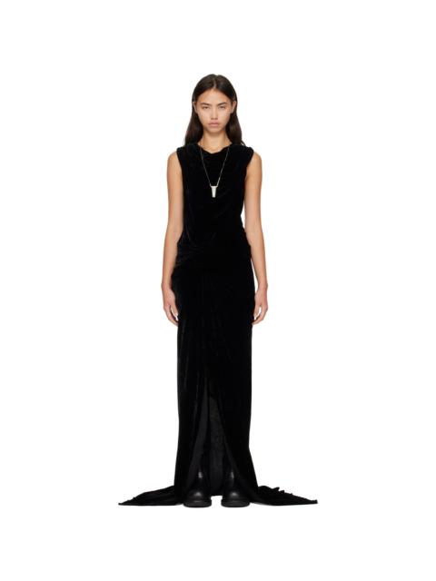 Rick Owens Black Tower Strutter Maxi Dress