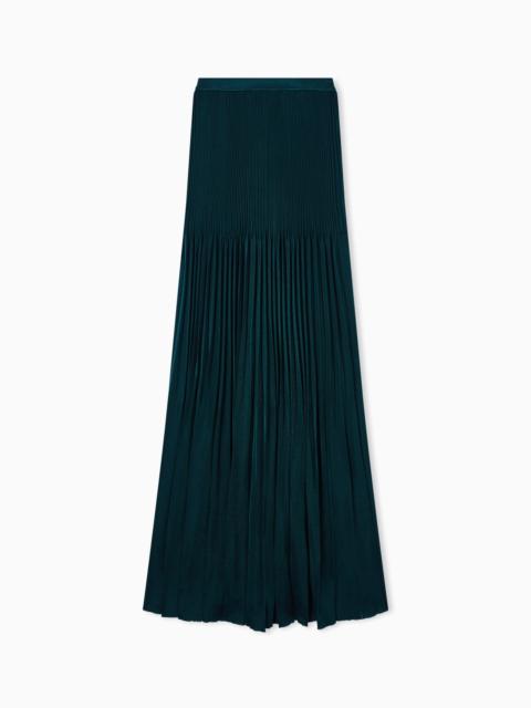 GIORGIO ARMANI PLEATED VISCOSE OVERSIZED SKIRT
