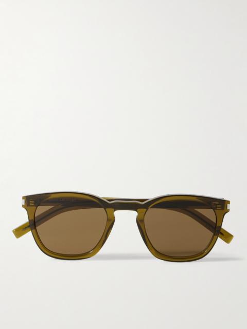 SAINT LAURENT D-Frame Recycled-Acetate Sunglasses