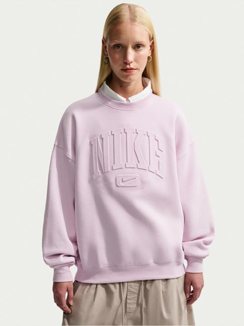 Nike Nike Studio Fleece Medium Weight Women's Oversized Embossed Crew