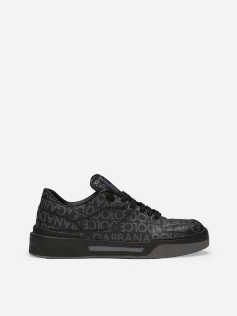 Coated jacquard New Roma sneakers