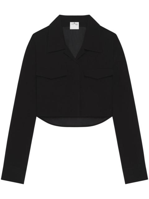 cropped cotton shirt