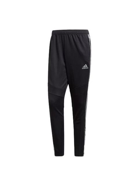 adidas Tiro19 Pnt Stripe Printing Sports Long Pants Black Gray DZ8771