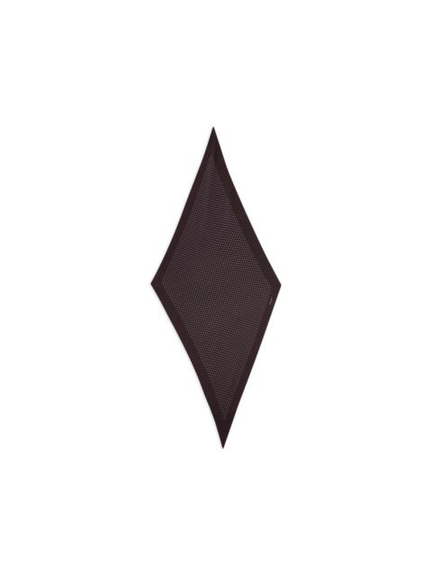 LARDINI polka-dot diamond-shaped scarf