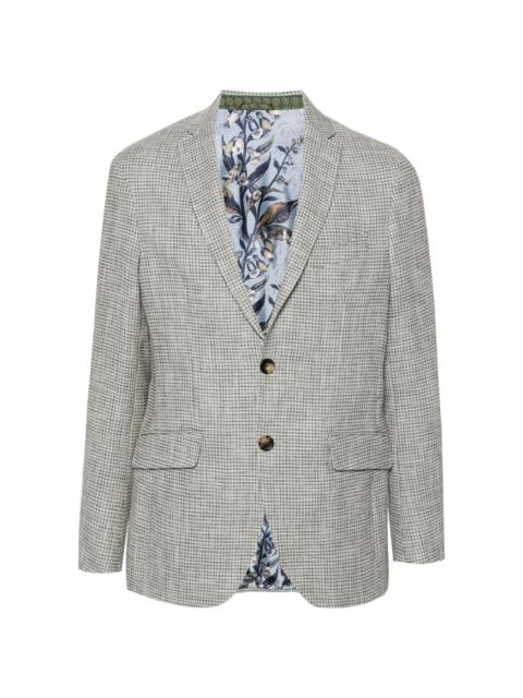 jacquard single-breasted blazer