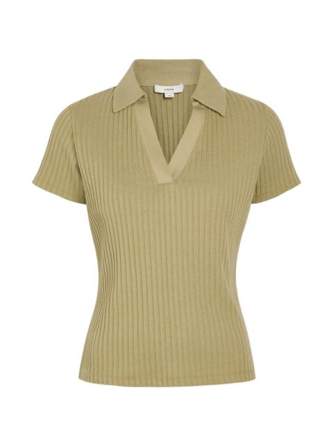 Vince ribbed V-neck top