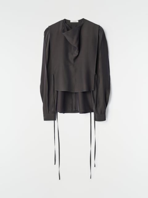 Lemaire LAYERED BLOUSE IN SILK AND VISCOSE CLOTH