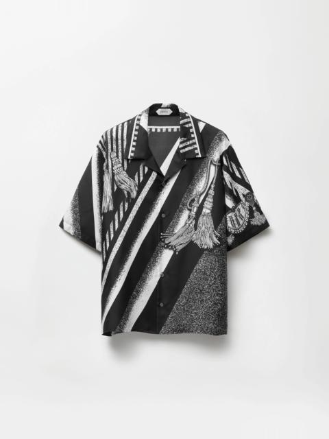 VERSACE Printed Silk Twill Shirt