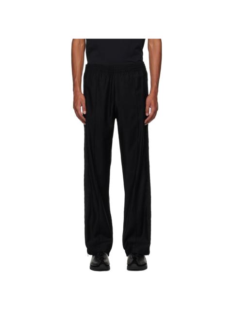 Our Legacy Black Canvas Jersey Track Pants