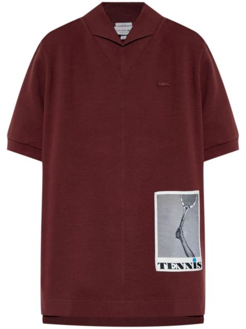 LACOSTE logo-embroidered polo shirt