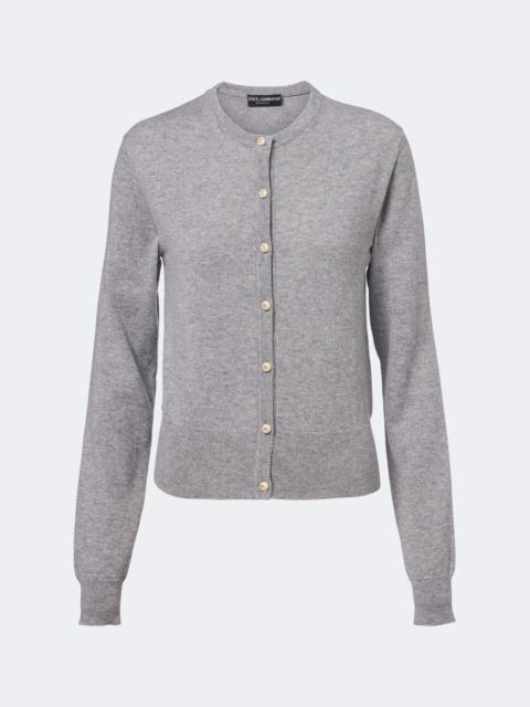Dolce & Gabbana Embellished cashmere cardigan