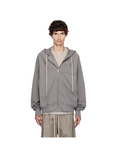 Rick Owens Gray Tower Windbreaker Hoodie