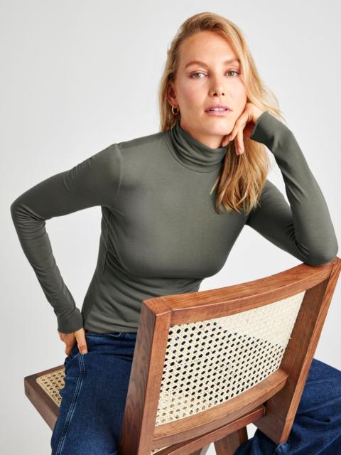 Splendid Bamboo Blend Long Sleeve Turtleneck