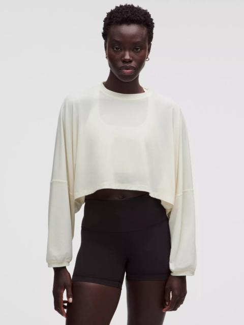 lululemon EasySet Relaxed-Fit Cropped Long-Sleeve Shirt