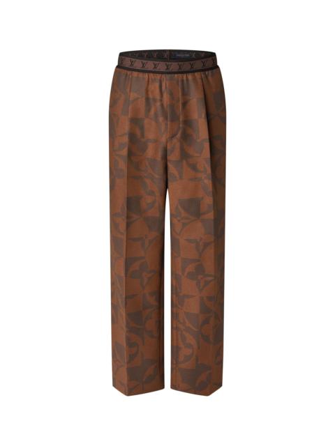 Louis Vuitton Monogram Flowers Relaxed Flannel Pants