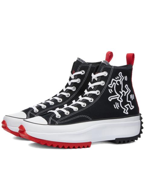 Converse Converse Keith Haring x Run 스타 Hike '블랙 화이트 레드'171859C