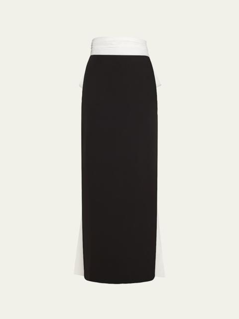 BERNADETTE Bow Column Maxi Skirt