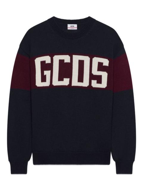 GCDS striped logo-detail sweater