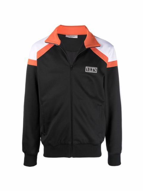 VLTN-motif zip-up jacket