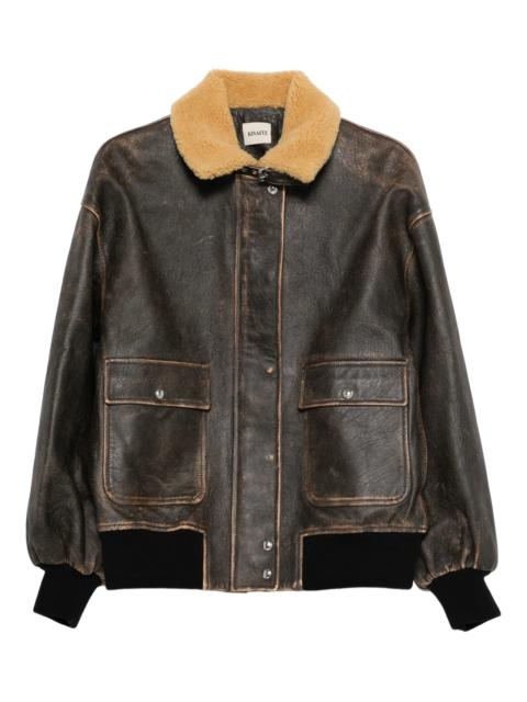 KHAITE Khaite Sandor Fur Collar Pocket Jacket