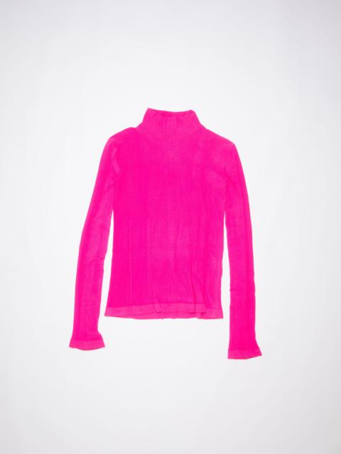 Acne Studios High neck seamless top - Fuchsia pink | REVERSIBLE