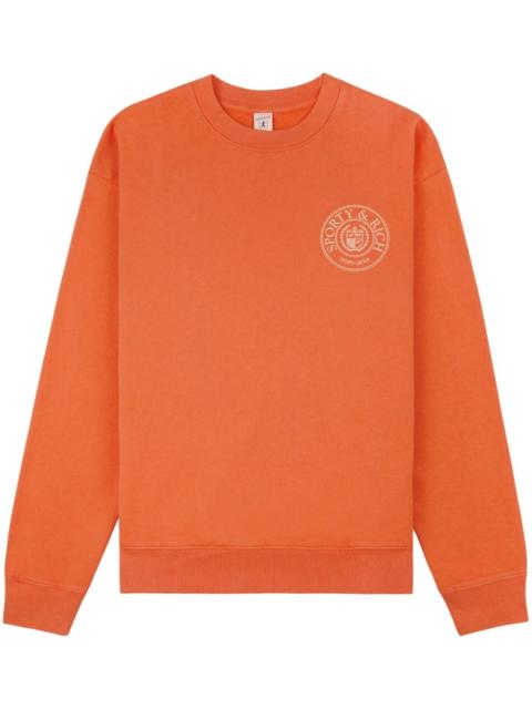 Sporty & Rich Connecticut Crest logo-print sweatshirt
