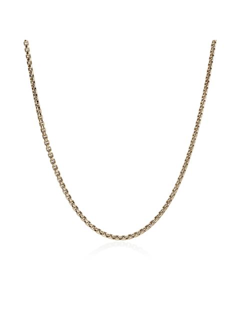 JOHN HARDY Box Chain Necklace, Gold, 2.7MM