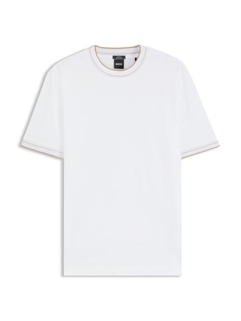 BOSS SLIM-FIT COTTON T-SHIRT WITH CREW NECK
