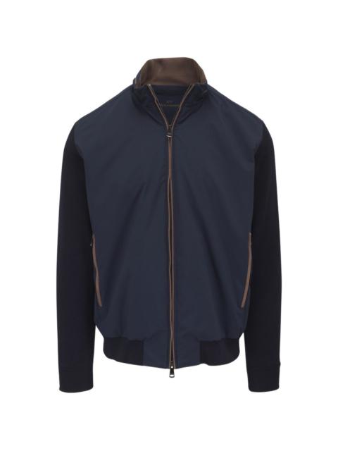 Paul & Shark panelled zip-up jacket
