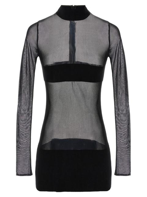 MÔNOT MONOT TRANSPARENT KNIT MINI DRESS