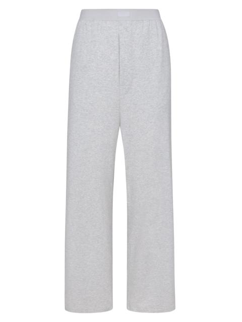 SKIMS Women's Boyfriend Loose Wide-Leg Pants - Light Heather Grey