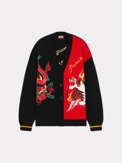 'Year of the Dragon' embroidered genderless cardigan
