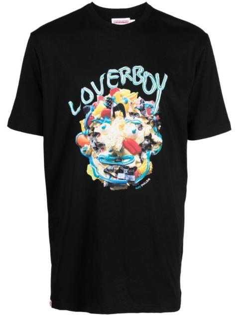 CHARLES JEFFREY LOVERBOY graphic logo-print short-sleeve T-shirt