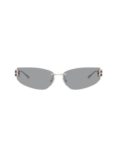 BALENCIAGA Silver Gossip D-Frame Sunglasses