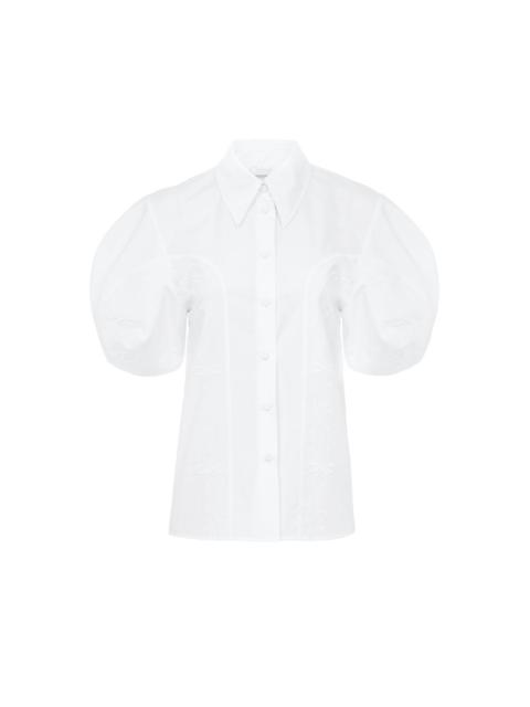 Chloé EMBROIDERED BALLOON-SLEEVE SHIRT