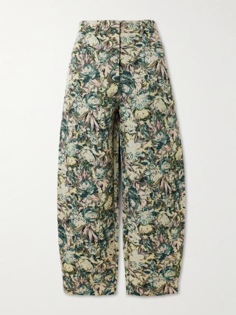 GANNI Floral Jacquard Pants