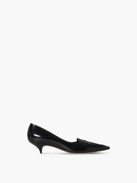 The Row Viv Kitten Heel in Leather