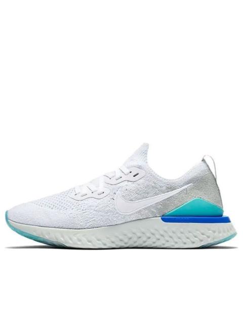 Nike (WMNS) Nike Epic React Flyknit 'White Light Aqua' BQ8927