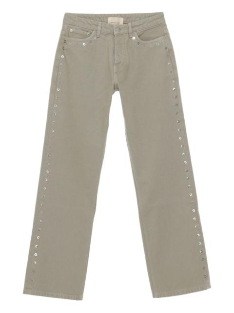 paloma wool stud-detailed jeans
