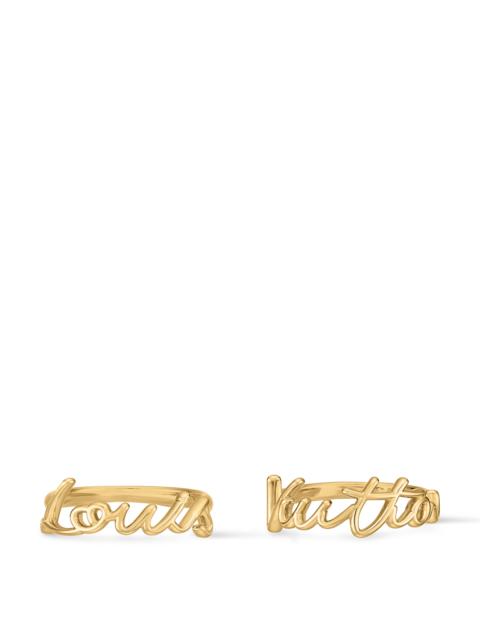 Louis Vuitton LV Script Ring Set